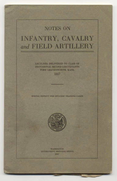 Book - "Notes on Inf., Cav., Field Artill."