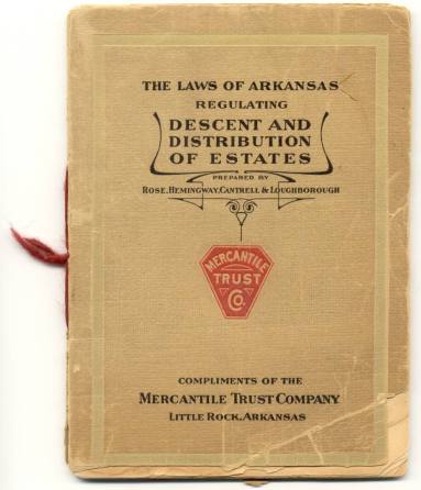 booklet - The Laws of AR regulating estates