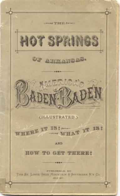 "The Hot Springs of Arkansas" booklet