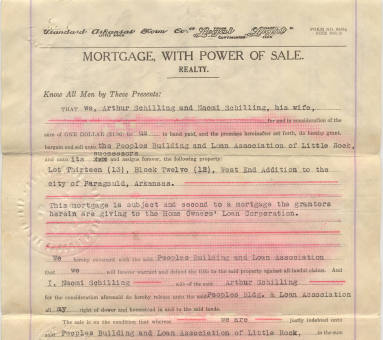 Mortgage note from Paragould, AR