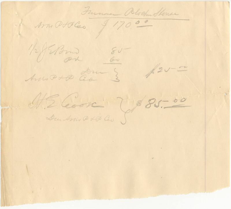 Bill of Sale to Ark. Pump & Pipe Co.