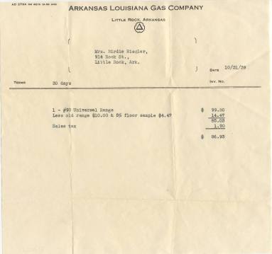 ARKLA Gas Co. bill