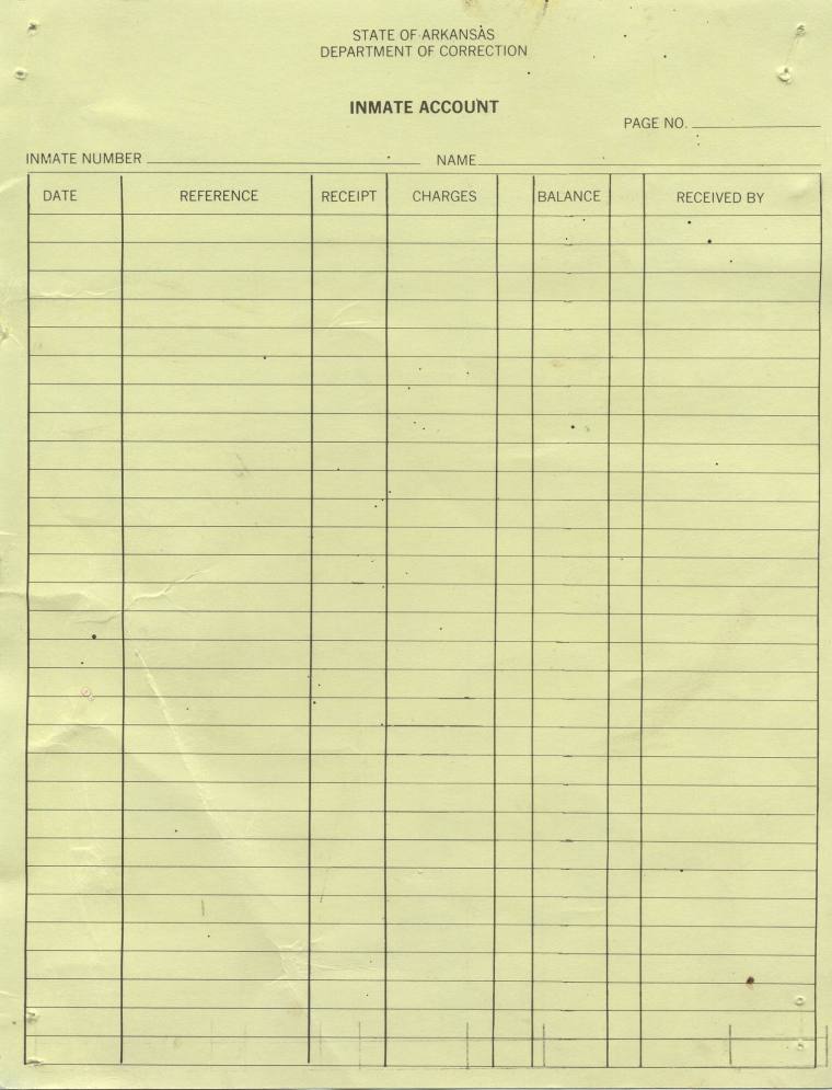 Sheet, Prison Ledger – Works – eMuseum