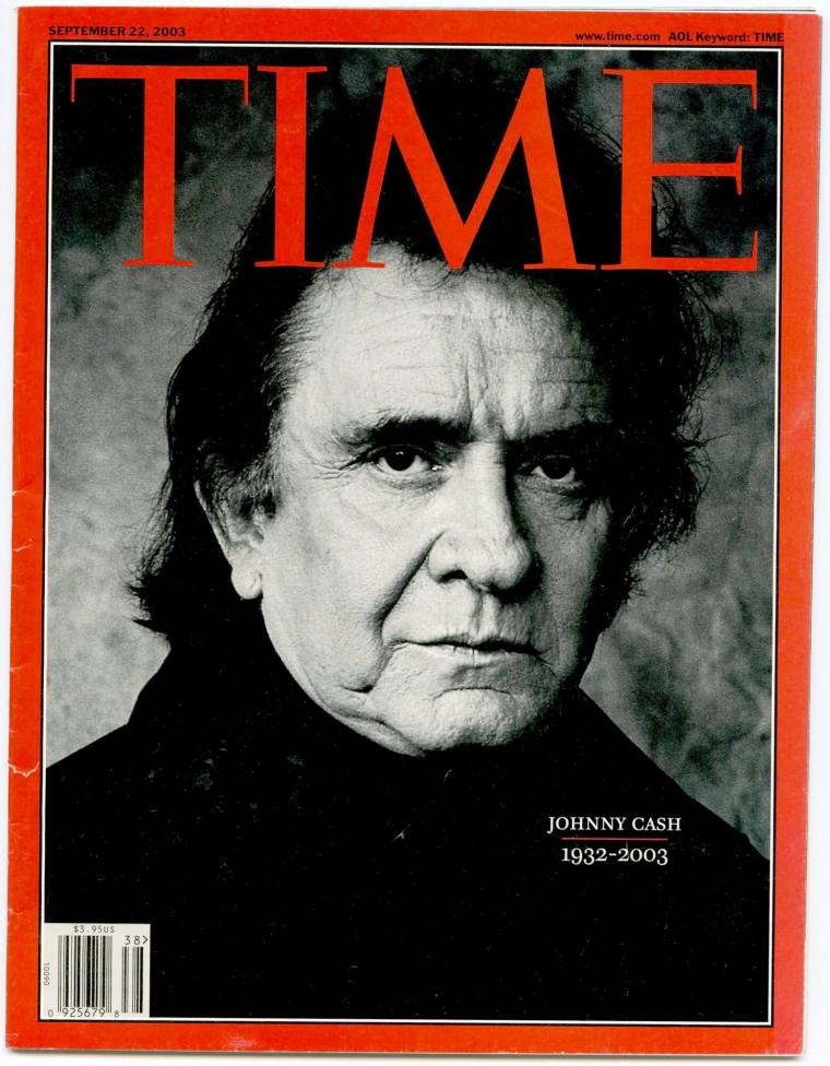 TIME magazine September 22, 2003 issue with Johnny Cash featured on the cover