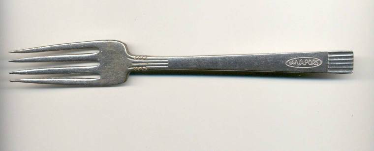 The Vapor's Club Silver Dinner Fork