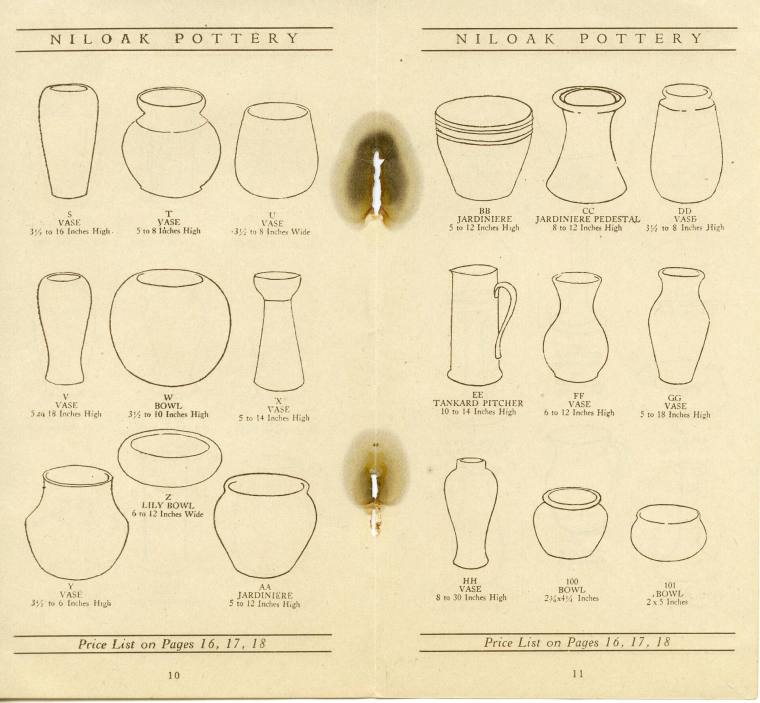 Niloak Pottery Catalogue Excerpt