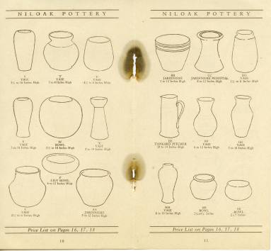 Niloak Pottery Catalogue Excerpt