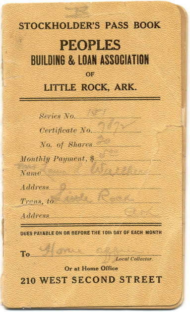 stockholder's pass book