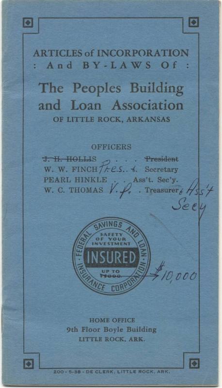 People's Bldg. & Loan Booklet