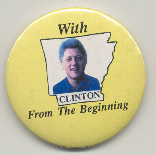 Bill Clinton Presidential campaign button