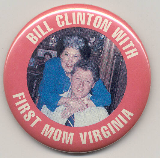 Bill Clinton & Virginia Kelley pin