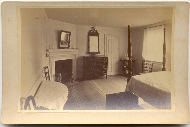 Photo of Eleanor Custis's bedroom in Mt. Vernon