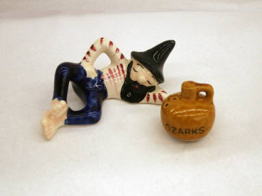 Hillbilly and Whiskey Jug Salt and Pepper Shakers