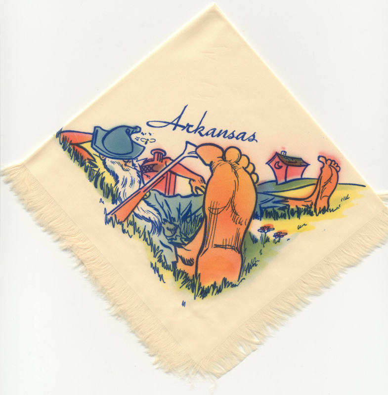 Souvenir Arkansas Hillbilly Hankerchief