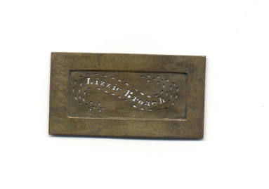 Broach calling card plate