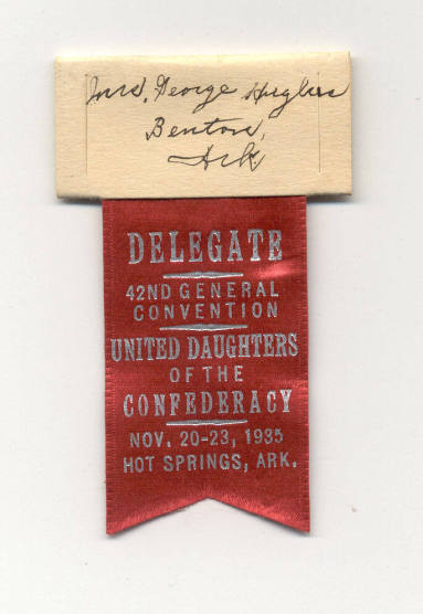 United Daughter's of the Confederacy Convention Ribbon