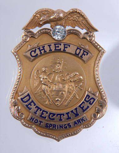 Herbert "Dutch" Akers Chief of Detectives Badge