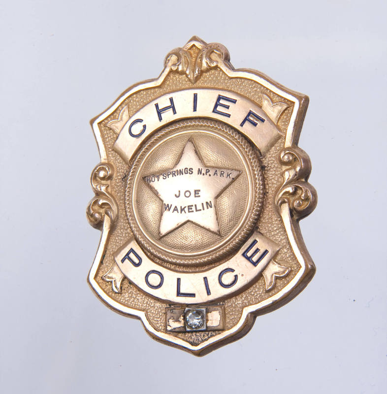 Joe Wakelin's Chief of Police Badge