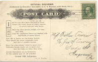 1911 U.C.V. Reunion postcard