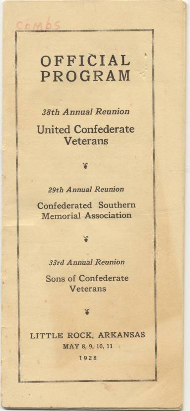 1928 U.C.V. Reunion Program