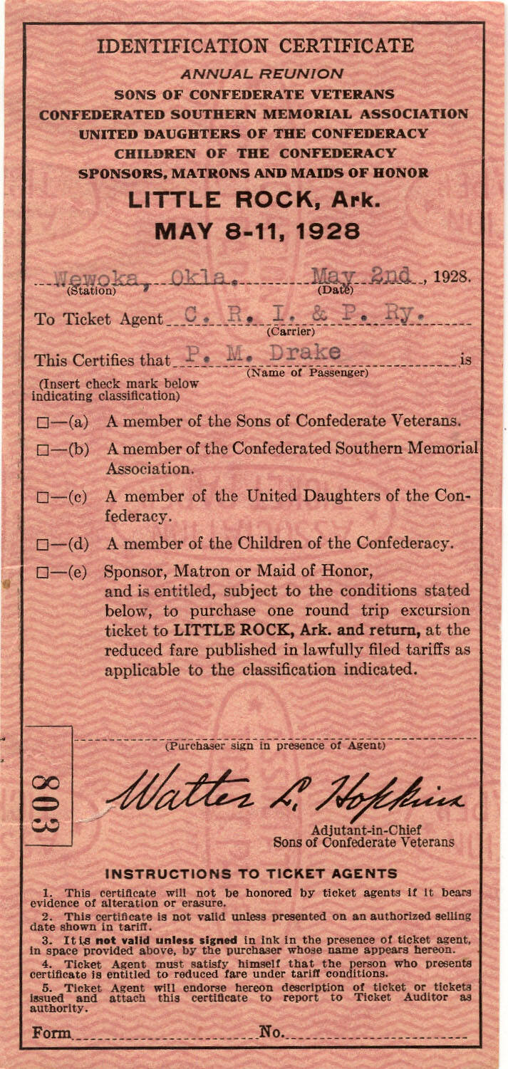 Identification Certificate for S.C.V. Reunion