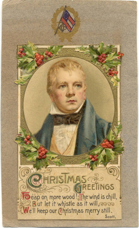 Christmas Postcard with U.D.C. Logo