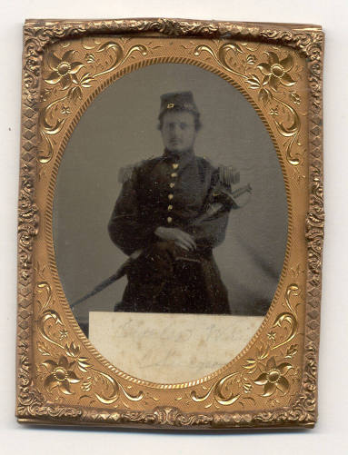 Civil War Tintype of Medical Surgeon Captain Charles B. Wright