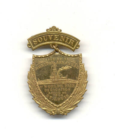 USS Arkansas Souvenir Pinback