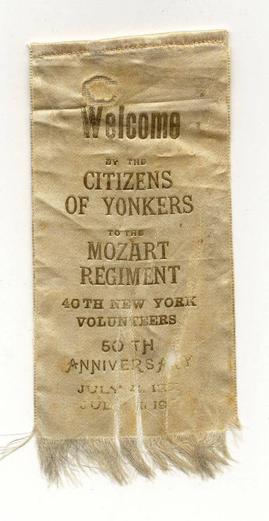 40th New York Volunteers Reunion Ribbon