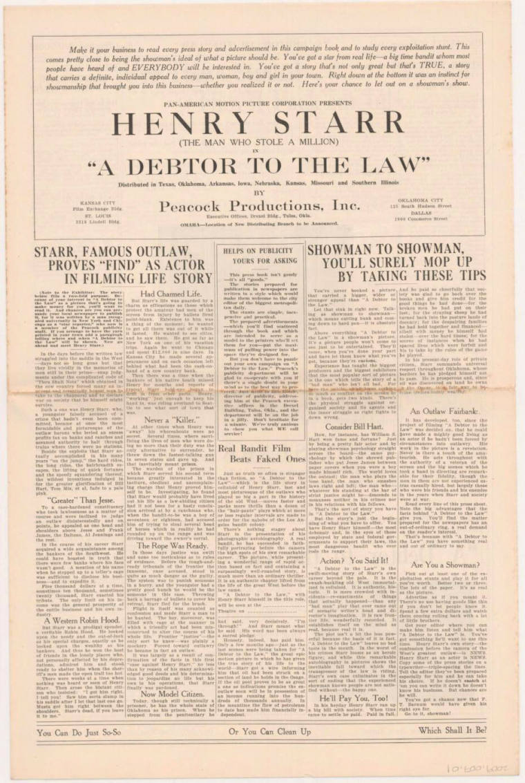 Newspaper - A Debtor to the Law