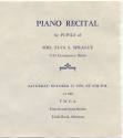 Piano Recital Program