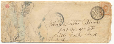 Letter and Envelope to Mattie Bliss