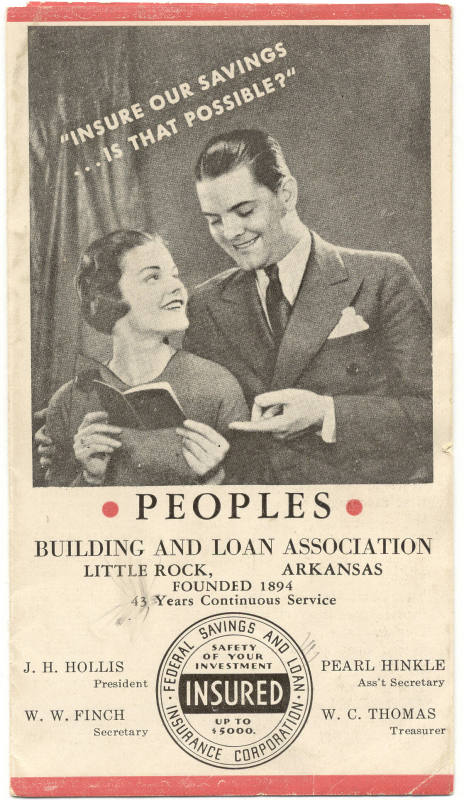 Advertising Flyer for People's Bldg. & Loan