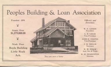 Advertising Flyer for People's Bldg. and Loan