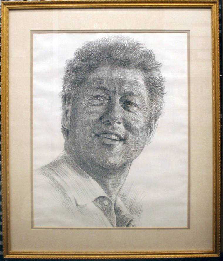 Sketch of Bill Clinton