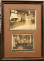 Framed Photos of People's Bldg. & Loan Interior in Little Rock