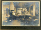 Framed Photos of People's Bldg. & Loan Interior in Little Rock