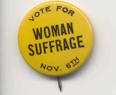 Women's Suffrage button