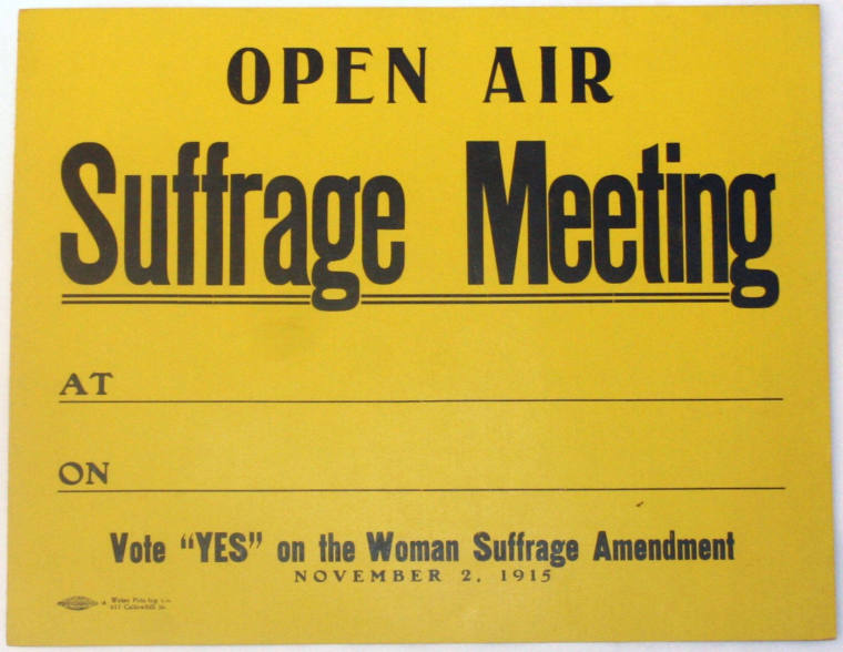 Suffrage Sign/Poster