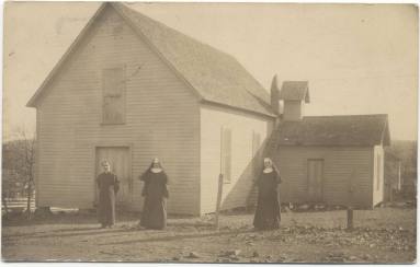 Postcard of Cathedral in Bonanza, Ark.