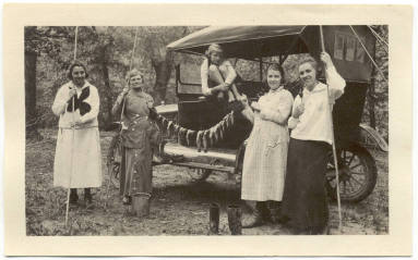 Photo of 5 Women with String of Fish