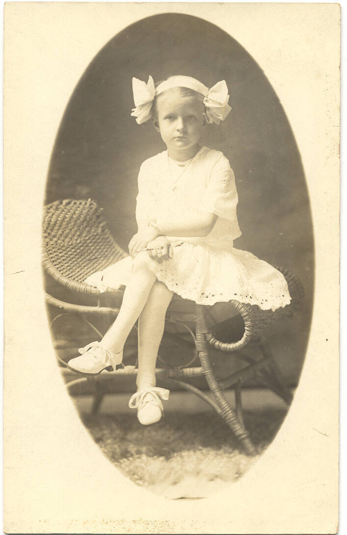 Postcard of Young Girl