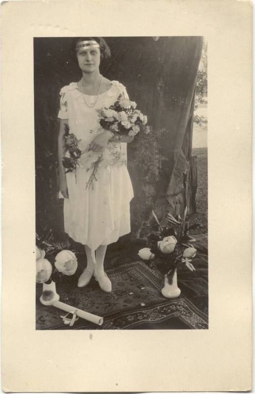 Postcard of Irene Hillman