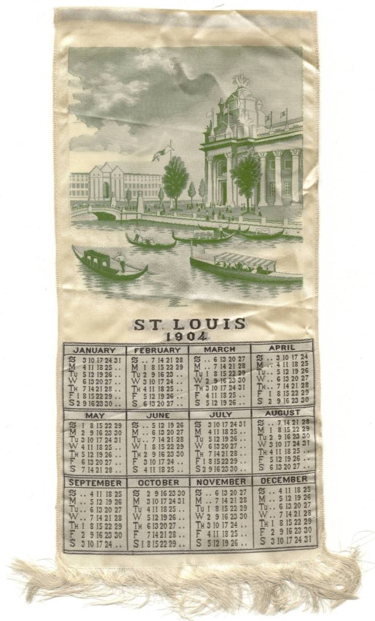 1904 World's Fair Souvenir Calendar