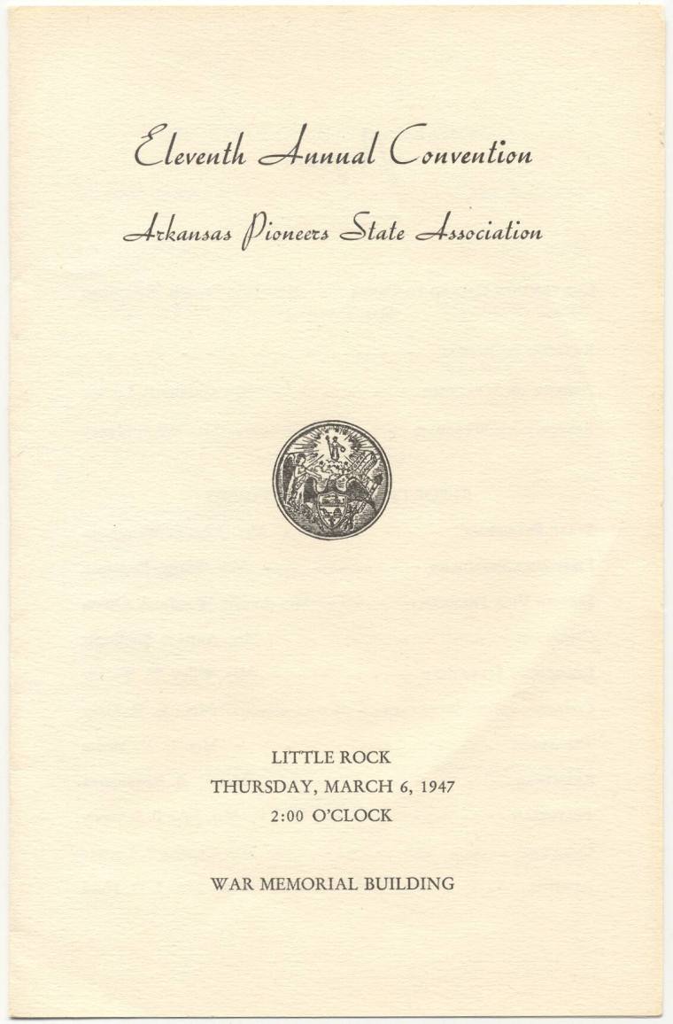 Arkansas Pioneer Assoc. Program