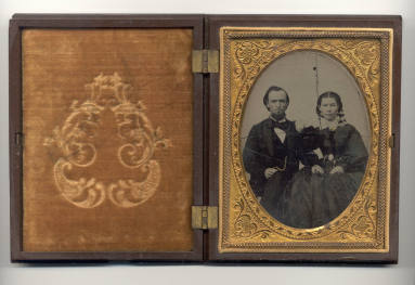 Daguerreotype of Mr. and Mrs. W.W. Prothro