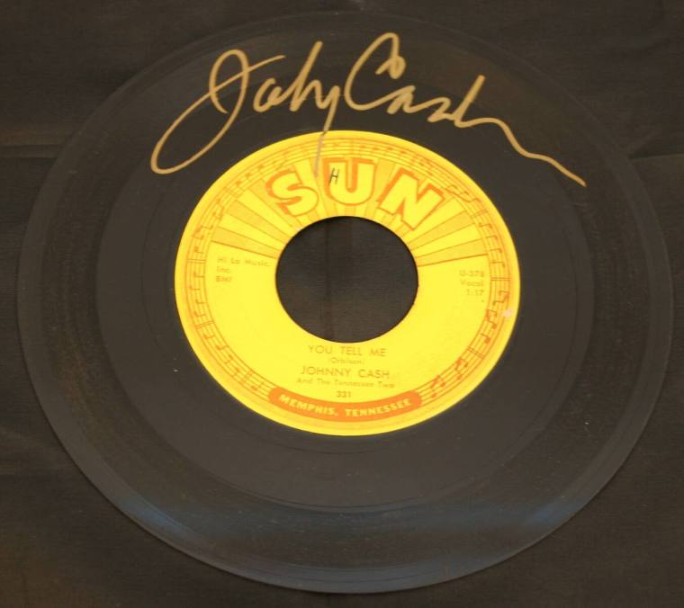 Autographed Johnny Cash Album