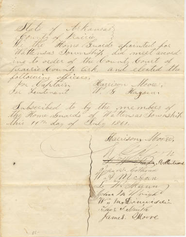 Declaration of the Election of Moore and Hayson