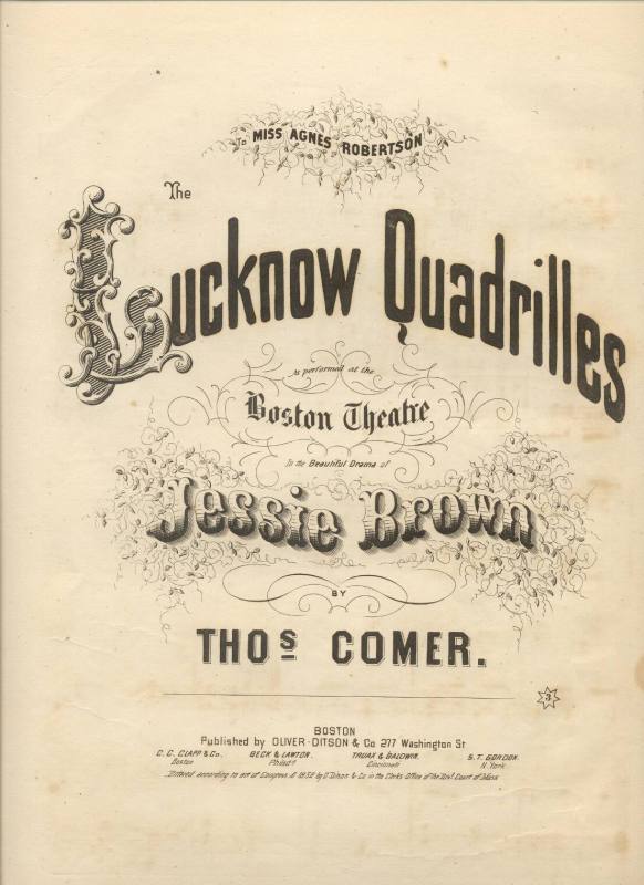 Sheet Music - The Lucknow Quadrilles