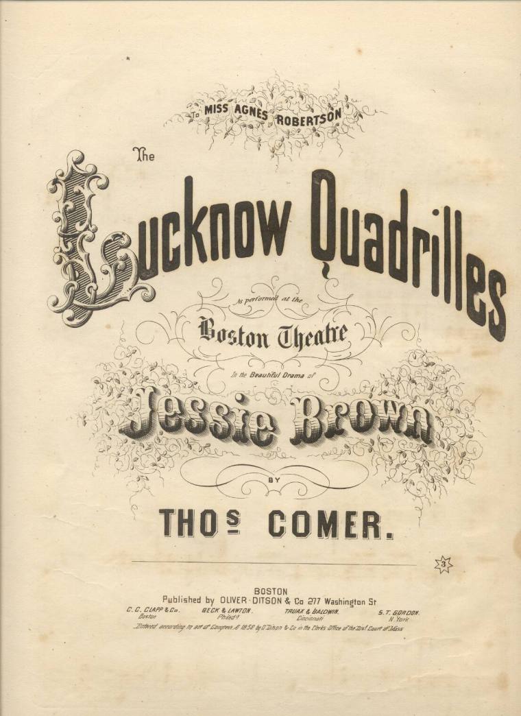 Sheet Music - The Lucknow Quadrilles